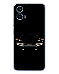Чехол для Motorola Moto G35 с картинкой «Audi — ночной контур» Чехол для Motorola Moto G35 с картинкой «Audi — ночной контур»