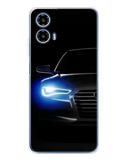 Чехол для Motorola Moto G35 с картинкой «Неоновый взгляд Audi» Чехол для Motorola Moto G35 с картинкой «Неоновый взгляд Audi»
