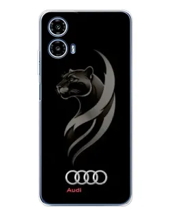 Чехол для Motorola Moto G35 с картинкой «Графика — пантера и Audi» Чехол для Motorola Moto G35 с картинкой «Графика — пантера и Audi»