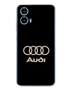 Чехол для Motorola Moto G35 с картинкой «Audi — золотой логотип» Чехол для Motorola Moto G35 с картинкой «Audi — золотой логотип»
