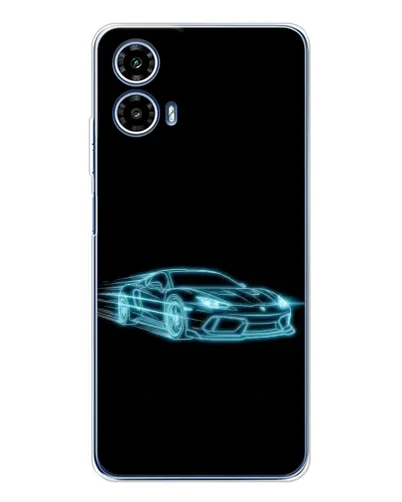 Чехол для Motorola Moto G35 с картинкой «Неоновый контур Lamborghini» Чехол для Motorola Moto G35 с картинкой «Неоновый контур Lamborghini»