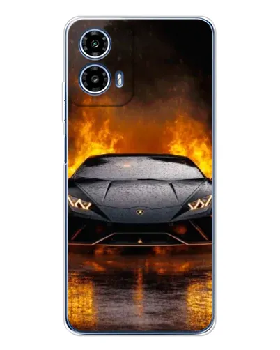 Чехол для Motorola Moto G35 с картинкой «Lamborghini в огне» Чехол для Motorola Moto G35 с картинкой «Lamborghini в огне»