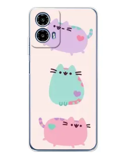 Чехол для Motorola Moto G35 с картинкой «Pusheen трио» Чехол для Motorola Moto G35 с картинкой «Pusheen трио»