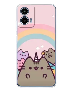 Чехол для Motorola Moto G35 с картинкой «Единорог Pusheen» Чехол для Motorola Moto G35 с картинкой «Единорог Pusheen»