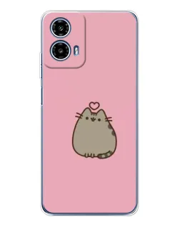 Чехол для Motorola Moto G35 с картинкой «Pusheen сердце» Чехол для Motorola Moto G35 с картинкой «Pusheen сердце»