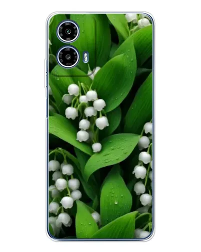 Чехол для Motorola Moto G35 с картинкой «Ландыши в зелени» Чехол для Motorola Moto G35 с картинкой «Ландыши в зелени»
