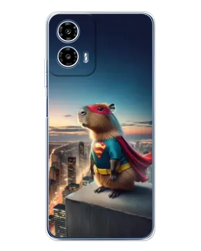 Чехол для Motorola Moto G35 с картинкой «Капи-мен супергерой» Чехол для Motorola Moto G35 с картинкой «Капи-мен супергерой»