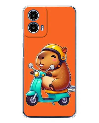 Чехол для Motorola Moto G35 с картинкой «Капибара на скутере» Чехол для Motorola Moto G35 с картинкой «Капибара на скутере»