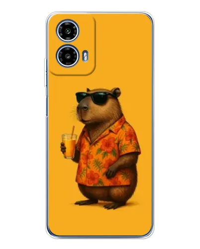 Чехол для Motorola Moto G35 с картинкой «Капибара на отдыхе» Чехол для Motorola Moto G35 с картинкой «Капибара на отдыхе»