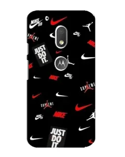 Чехол для Motorola MOTO G4 Play с картинкой «Nike Mix Pattern»
