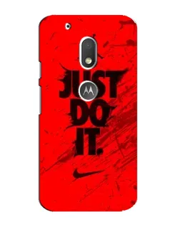 Чехол для Motorola MOTO G4 Play с картинкой «Nike Just Do It»