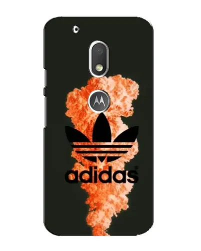 Чехол для Motorola MOTO G4 Play с картинкой «Оранжевый дым Adidas»