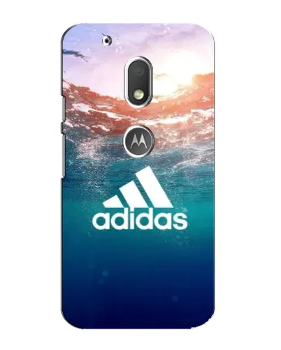 Чехол для Motorola MOTO G4 Play с картинкой «Океанская глубина адидас»