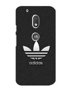Чехол для Motorola MOTO G4 Play с картинкой «Adidas Карбоновая текстура»