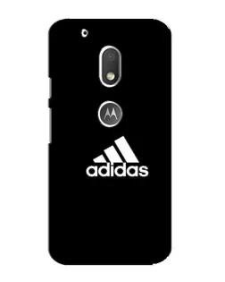 Чехол для Motorola MOTO G4 Play с картинкой «Черная классика Adidas»