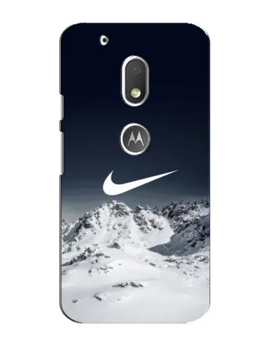 Чехол для Motorola MOTO G4 Play с картинкой «Nike — зимние горы» Чехол для Motorola MOTO G4 Play с картинкой «Nike — зимние горы»