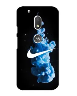 Чехол для Motorola MOTO G4 Play с картинкой «Nike и синий дым» Чехол для Motorola MOTO G4 Play с картинкой «Nike и синий дым»