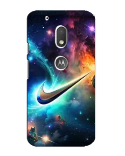Чехол для Motorola MOTO G4 Play с картинкой «Космический Nike Swoosh» Чехол для Motorola MOTO G4 Play с картинкой «Космический Nike Swoosh»