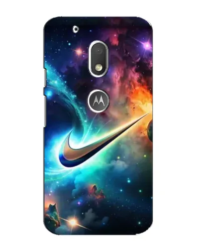 Чехол для Motorola MOTO G4 Play с картинкой «Космический Nike Swoosh» Чехол для Motorola MOTO G4 Play с картинкой «Космический Nike Swoosh»