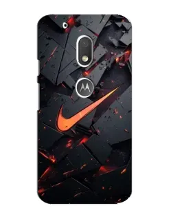 Чехол для Motorola MOTO G4 Play с картинкой «Nike — эффект разломов» Чехол для Motorola MOTO G4 Play с картинкой «Nike — эффект разломов»