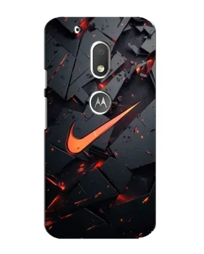 Чехол для Motorola MOTO G4 Play с картинкой «Nike — эффект разломов» Чехол для Motorola MOTO G4 Play с картинкой «Nike — эффект разломов»