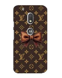 Чехол для Motorola MOTO G4 Play с картинкой «LV с бантом»