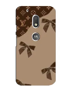 Чехол для Motorola MOTO G4 Play с картинкой «LV — кофейный атлас»