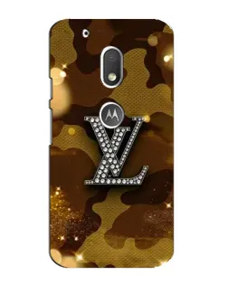 Чехол для Motorola MOTO G4 Play с картинкой «Камуфляжный Louis Vuitton»