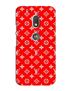 Чехол для Motorola MOTO G4 Play с картинкой «Яркий паттерн LV»