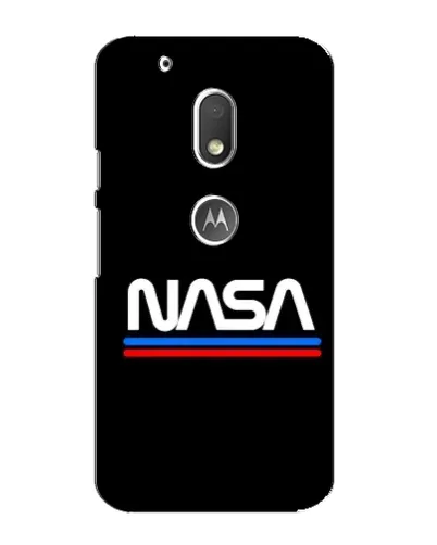 Чехол для Motorola MOTO G4 Play с картинкой «NASA — классика Red Blue»