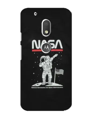 Чехол для Motorola MOTO G4 Play с картинкой «NASA — шагаем по Луне»