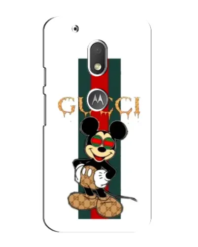 Чехол для Motorola MOTO G4 Play с картинкой «Микки Маус Gucci — полосы» Чехол для Motorola MOTO G4 Play с картинкой «Микки Маус Gucci — полосы»