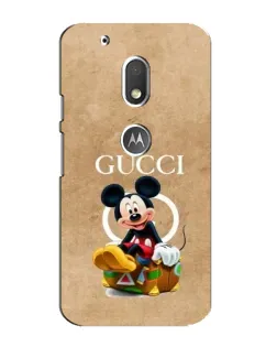 Чехол для Motorola MOTO G4 Play с картинкой «Микки Маус Gucci — крафт» Чехол для Motorola MOTO G4 Play с картинкой «Микки Маус Gucci — крафт»