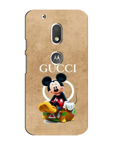 Чехол для Motorola MOTO G4 Play с картинкой «Микки Маус Gucci — крафт» Чехол для Motorola MOTO G4 Play с картинкой «Микки Маус Gucci — крафт»