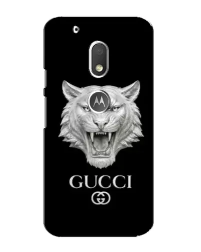 Чехол для Motorola MOTO G4 Play с картинкой «Gucci — серебряный лев» Чехол для Motorola MOTO G4 Play с картинкой «Gucci — серебряный лев»