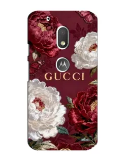 Чехол для Motorola MOTO G4 Play с картинкой «Gucci — бордовые розы» Чехол для Motorola MOTO G4 Play с картинкой «Gucci — бордовые розы»