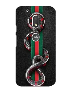 Чехол для Motorola MOTO G4 Play с картинкой «Gucci — змея на полосе» Чехол для Motorola MOTO G4 Play с картинкой «Gucci — змея на полосе»