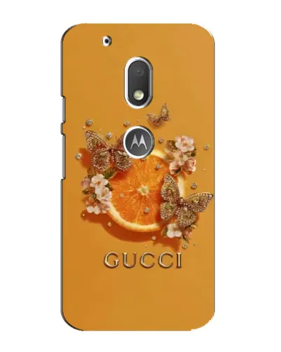 Чехол для Motorola MOTO G4 Play с картинкой «Gucci — золотые бабочки» Чехол для Motorola MOTO G4 Play с картинкой «Gucci — золотые бабочки»