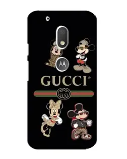 Чехол для Motorola MOTO G4 Play с картинкой «Gucci — герои Disney и монограмма» Чехол для Motorola MOTO G4 Play с картинкой «Gucci — герои Disney и монограмма»