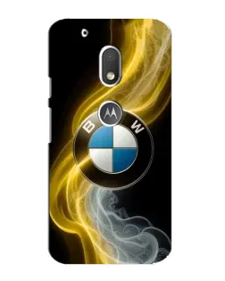 Чехол для Motorola MOTO G4 Play с картинкой «Золотистый дым BMW» Чехол для Motorola MOTO G4 Play с картинкой «Золотистый дым BMW»