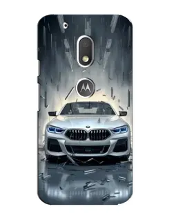 Чехол для Motorola MOTO G4 Play с картинкой «BMW в свете фар» Чехол для Motorola MOTO G4 Play с картинкой «BMW в свете фар»
