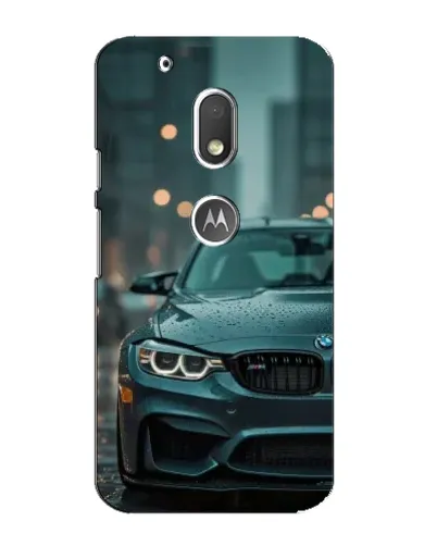 Чехол для Motorola MOTO G4 Play с картинкой «BMW в огнях города» Чехол для Motorola MOTO G4 Play с картинкой «BMW в огнях города»