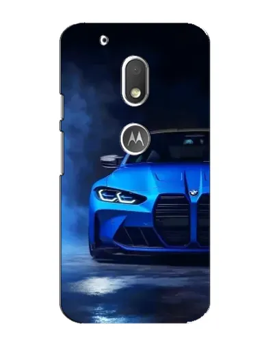 Чехол для Motorola MOTO G4 Play с картинкой «Голубая BMW M4» Чехол для Motorola MOTO G4 Play с картинкой «Голубая BMW M4»