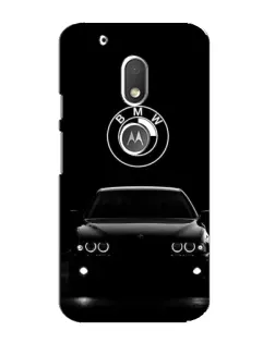 Чехол для Motorola MOTO G4 Play с картинкой «BMW — взгляд из темноты» Чехол для Motorola MOTO G4 Play с картинкой «BMW — взгляд из темноты»