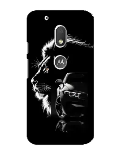 Чехол для Motorola MOTO G4 Play с картинкой «BMW и лев» Чехол для Motorola MOTO G4 Play с картинкой «BMW и лев»