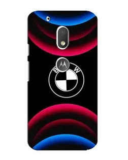 Чехол для Motorola MOTO G4 Play с картинкой «Логотип BMW и неоновые дуги» Чехол для Motorola MOTO G4 Play с картинкой «Логотип BMW и неоновые дуги»