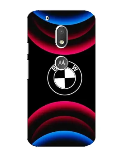 Чехол для Motorola MOTO G4 Play с картинкой «Логотип BMW и неоновые дуги» Чехол для Motorola MOTO G4 Play с картинкой «Логотип BMW и неоновые дуги»