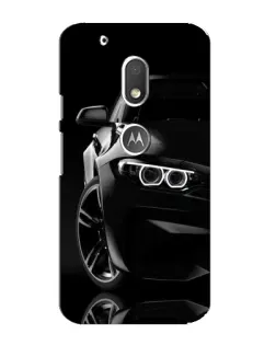 Чехол для Motorola MOTO G4 Play с картинкой «Черная BMW — профиль» Чехол для Motorola MOTO G4 Play с картинкой «Черная BMW — профиль»