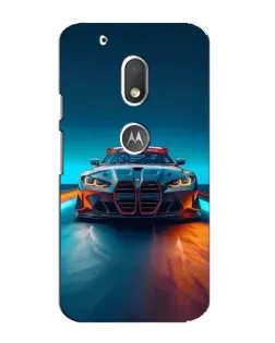 Чехол для Motorola MOTO G4 Play с картинкой «BMW — огни неона» Чехол для Motorola MOTO G4 Play с картинкой «BMW — огни неона»