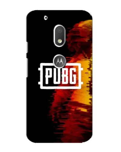 Чехол для Motorola MOTO G4 Play с картинкой «Яркий логотип PUBG»